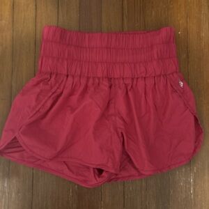 Pink high waisted free people shorts!!